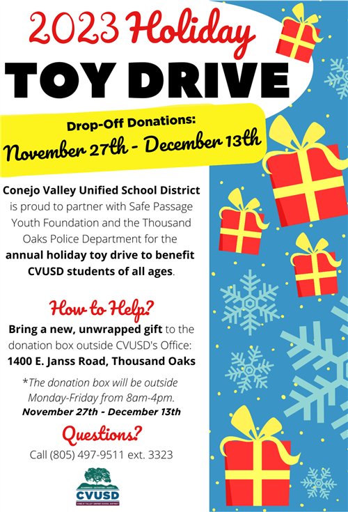 Toy Drive Flyer English